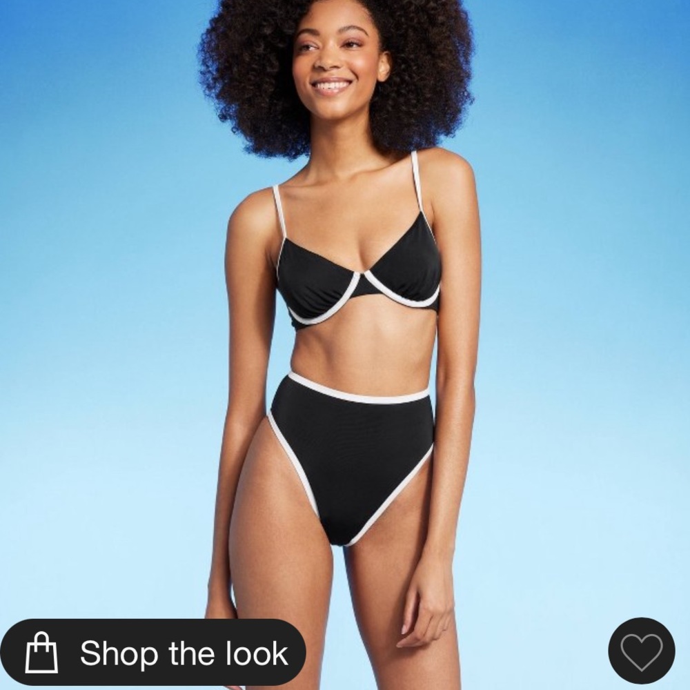 Contrast Band Bikini - 34C top/ small bottom